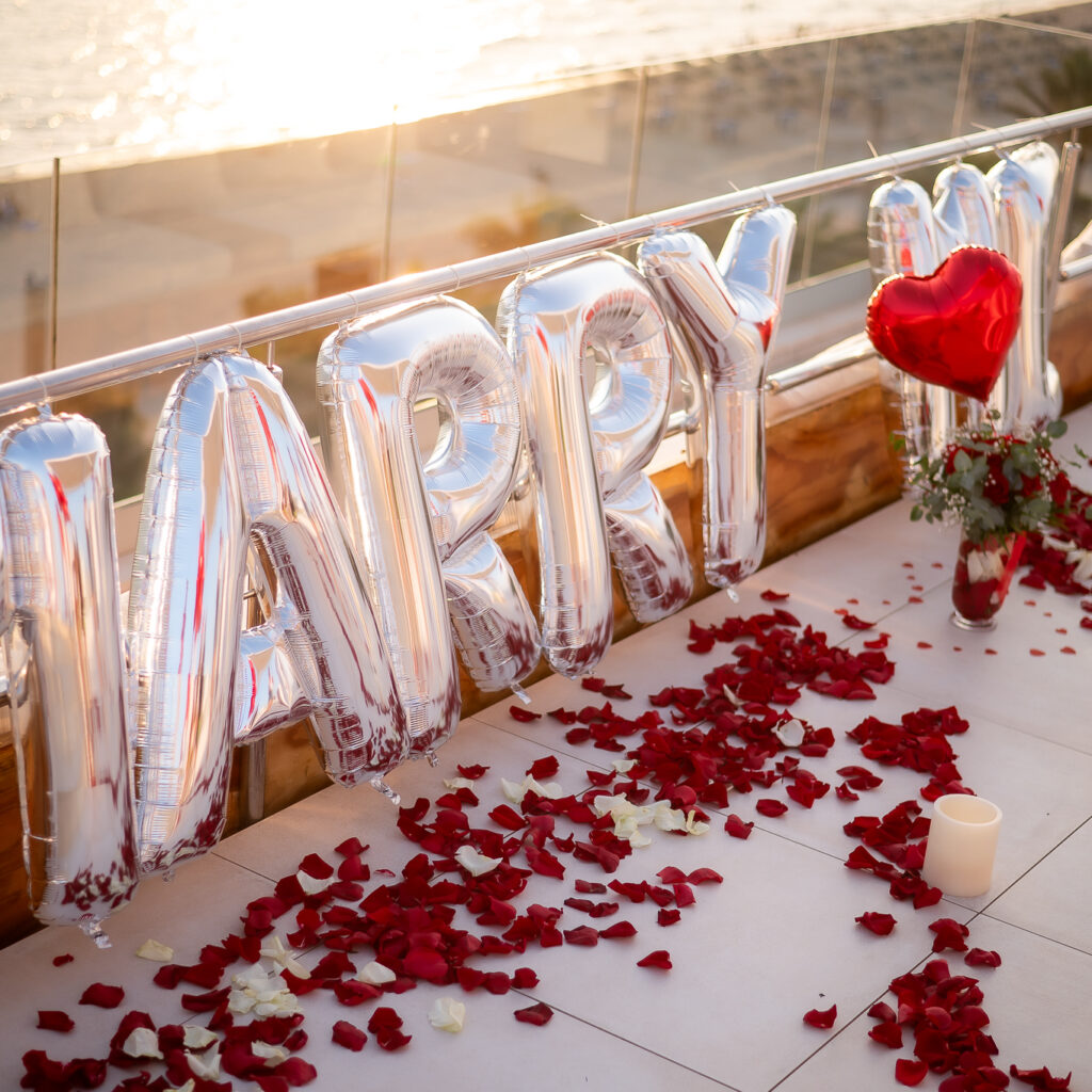 Globos con Marry Me